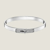 18K Kelly Small Model Diamond H Bracelet