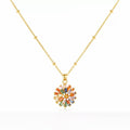 Color Crystal Gold Necklace