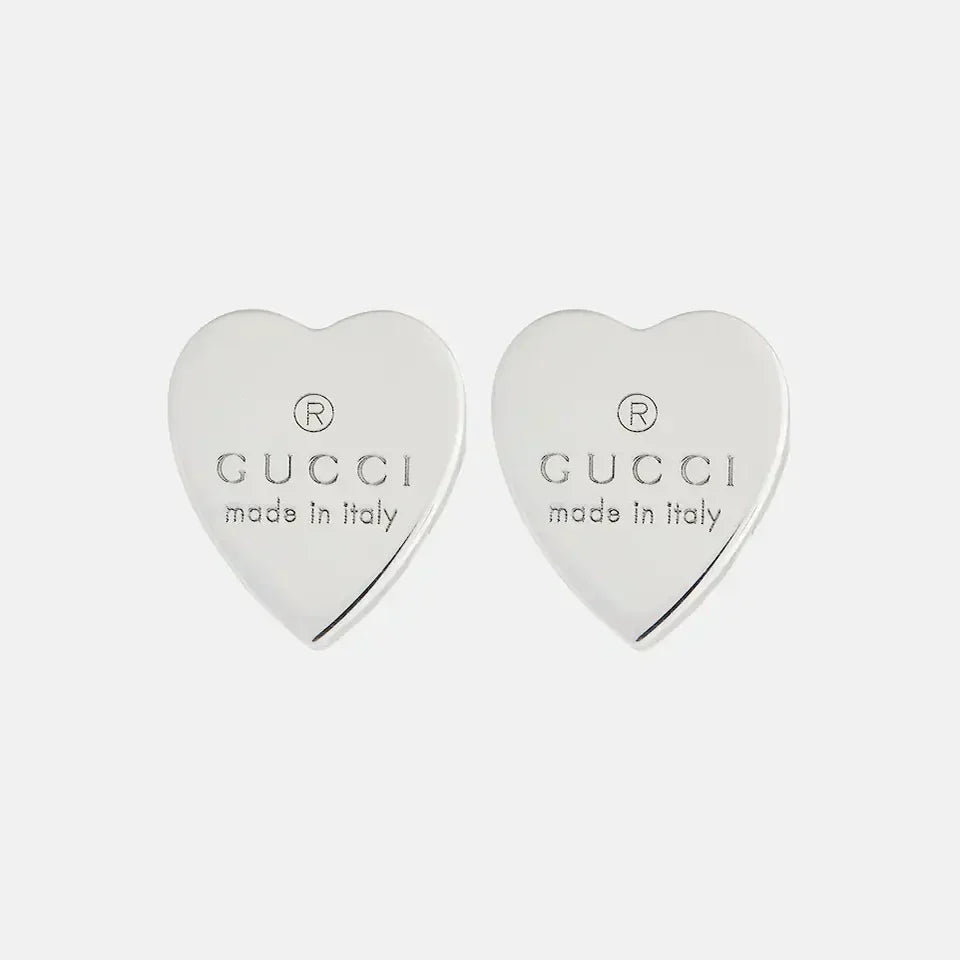 18k GUCCI Heart Earrings