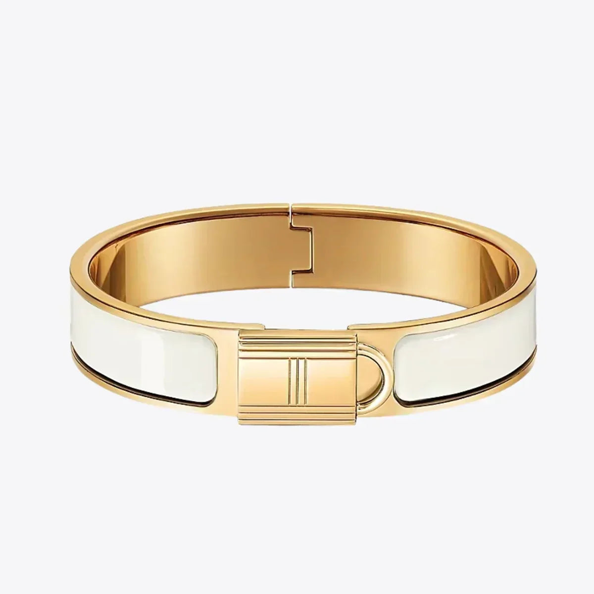18K Clic Cadenas White H Bracelet