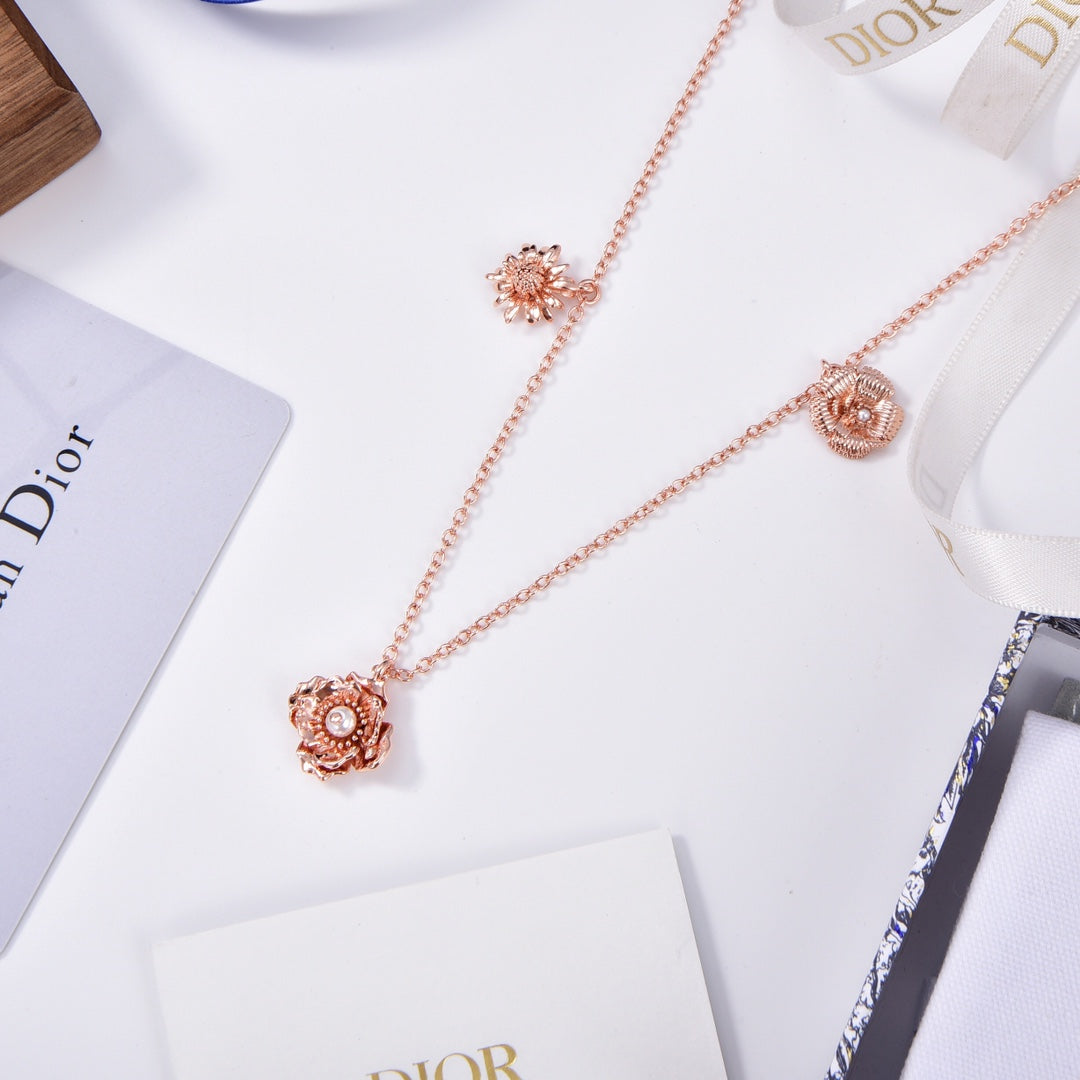 18K CD D-Millefiori Necklace