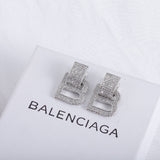 18K BB Hourglass Diamond Earrings