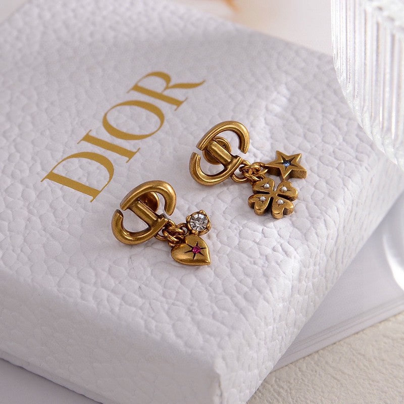 18K CD Lucky Charms Earrings