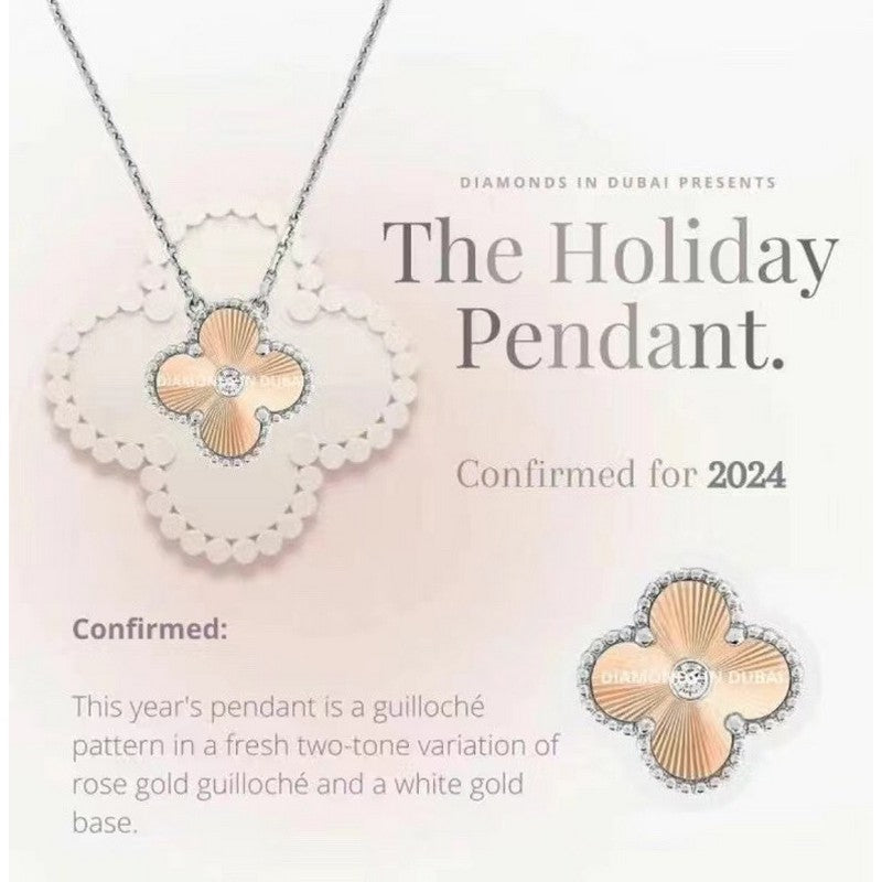 18K Vintage Alhambra Holiday Pendant Necklace