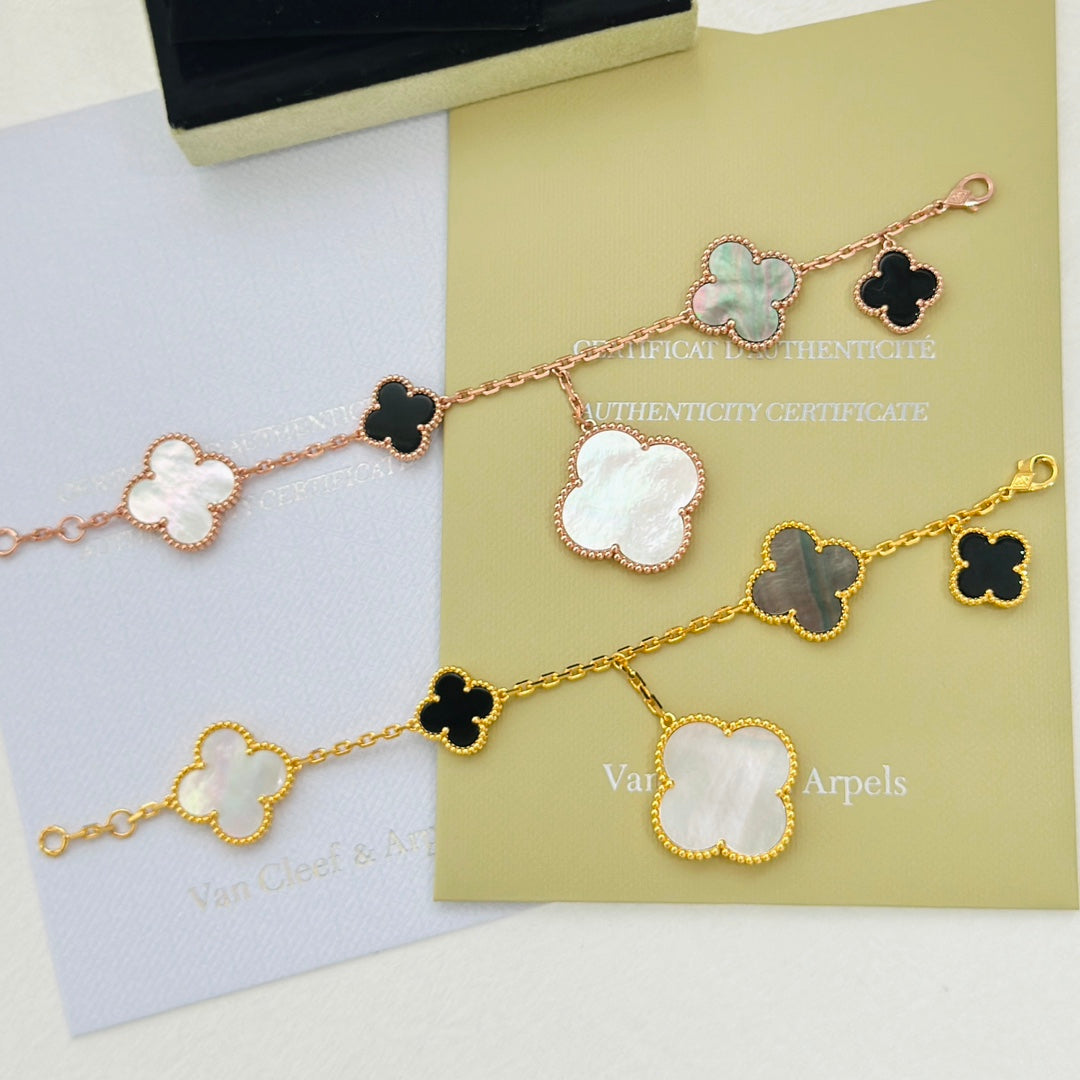 18K Magic Alhambra Five Motifs Clover Bracelet