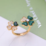 18K Cosmos Between the Finger Diamond Ring