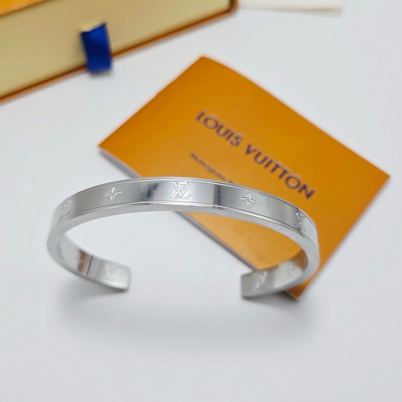 18K Louis Monogram White Gold Bracelet