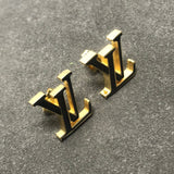 18K Louis Iconic Black Earrings