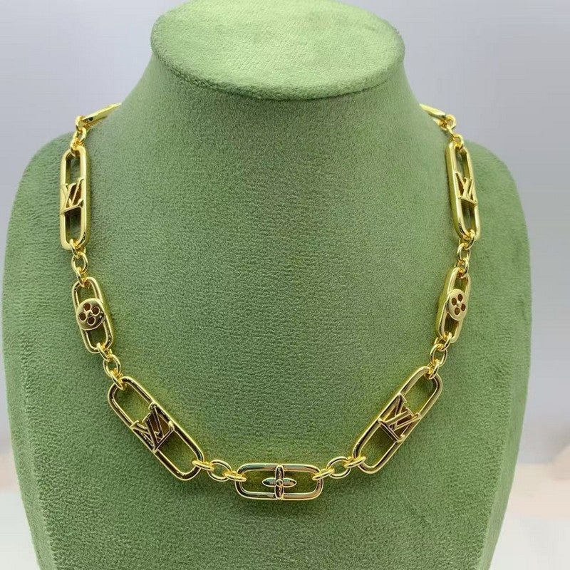 18K Louis Blossom Gold Chain Necklace