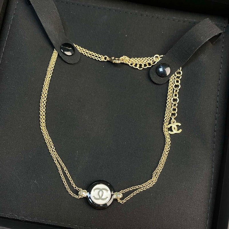 18K CC Chain Choker Necklace