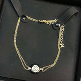 18K CC Chain Choker Necklace