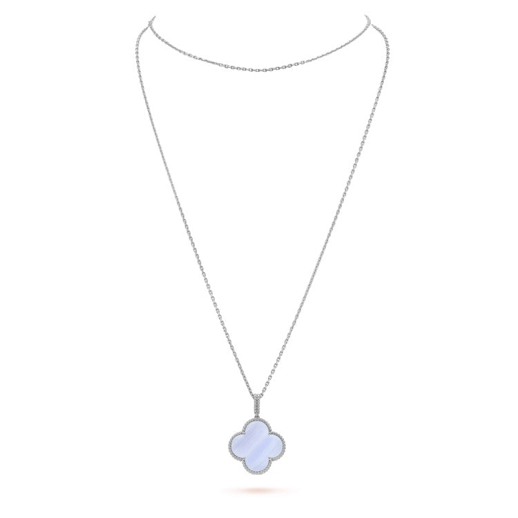 18K Van Cleef & Arpels Magic Alhambra Purple Necklace