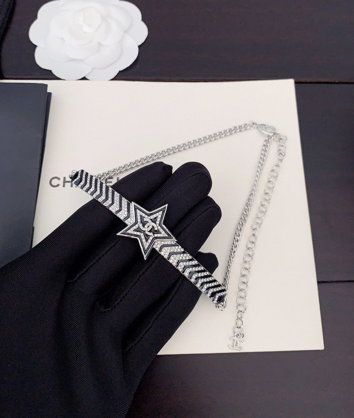 18K CC Star Diamonds Necklace