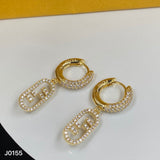 18K F OLock Diamonds Earrings