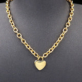 18K T Tag Chain Necklace