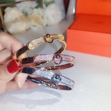18K Collier De Chien Diamond H Bracelet