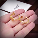 18K Triomphe Indie Hoops Earrings