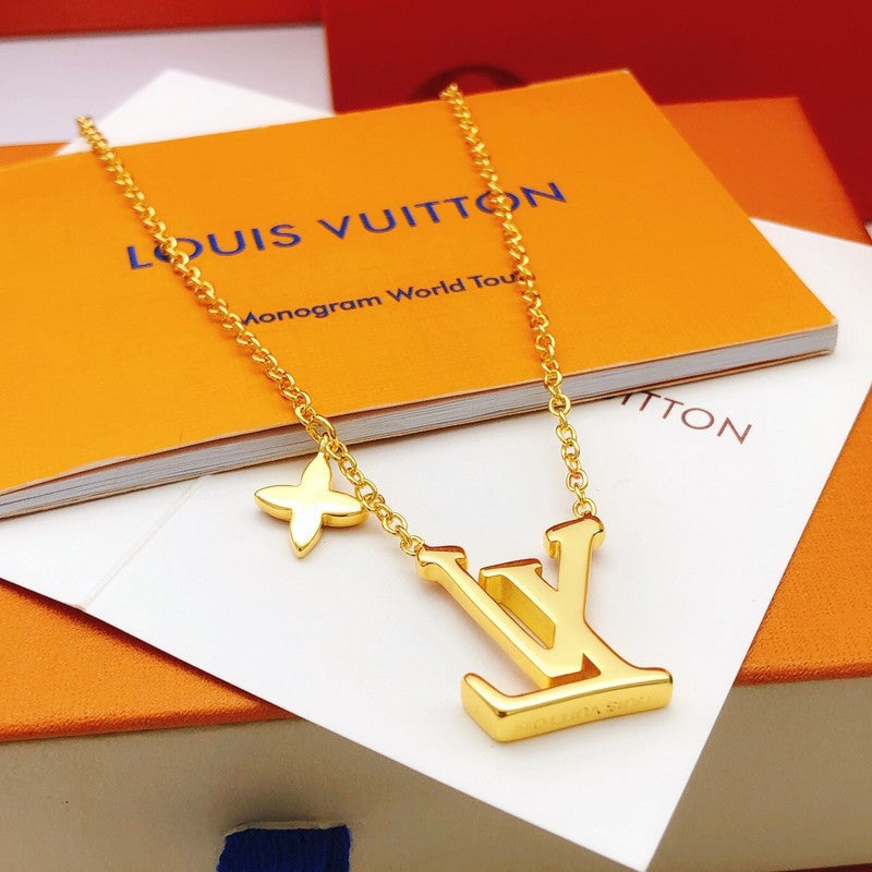18K Louis Iconic Red Logo Necklace