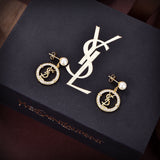 18K Saint Circle Diamonds Earrings
