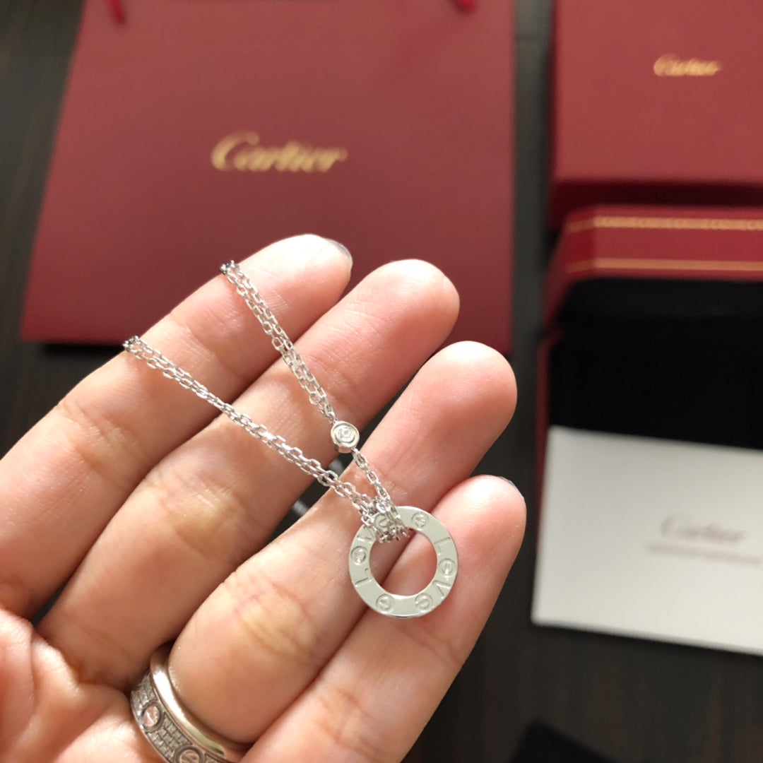 18K Love Diamond Necklace