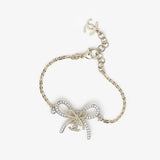 18K CC Bow Tie Chain Bracelet