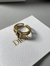 18K CD Crystal Rings