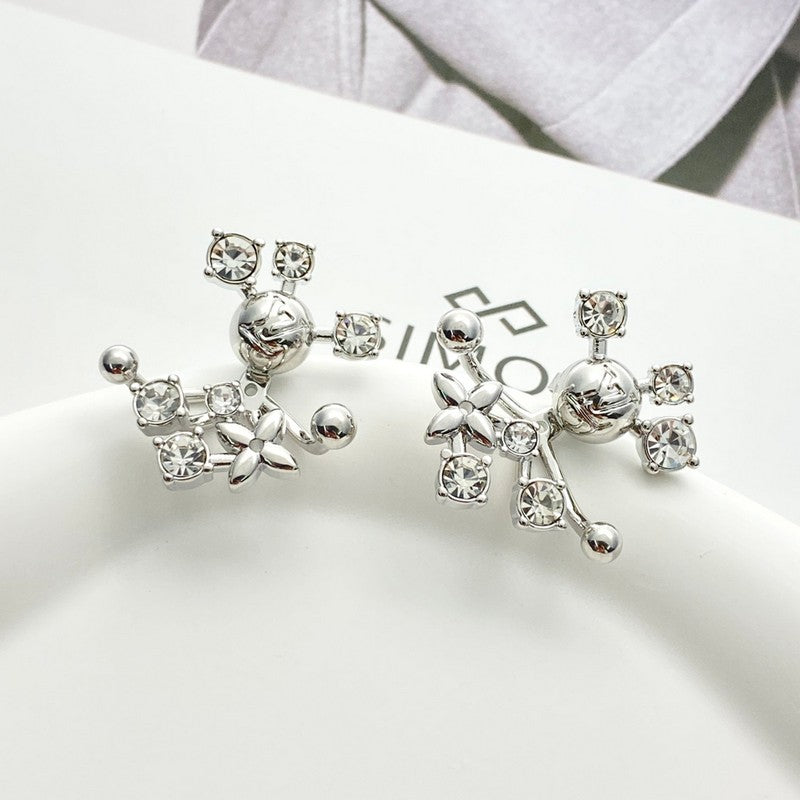 18K Louis Diamond Earrings