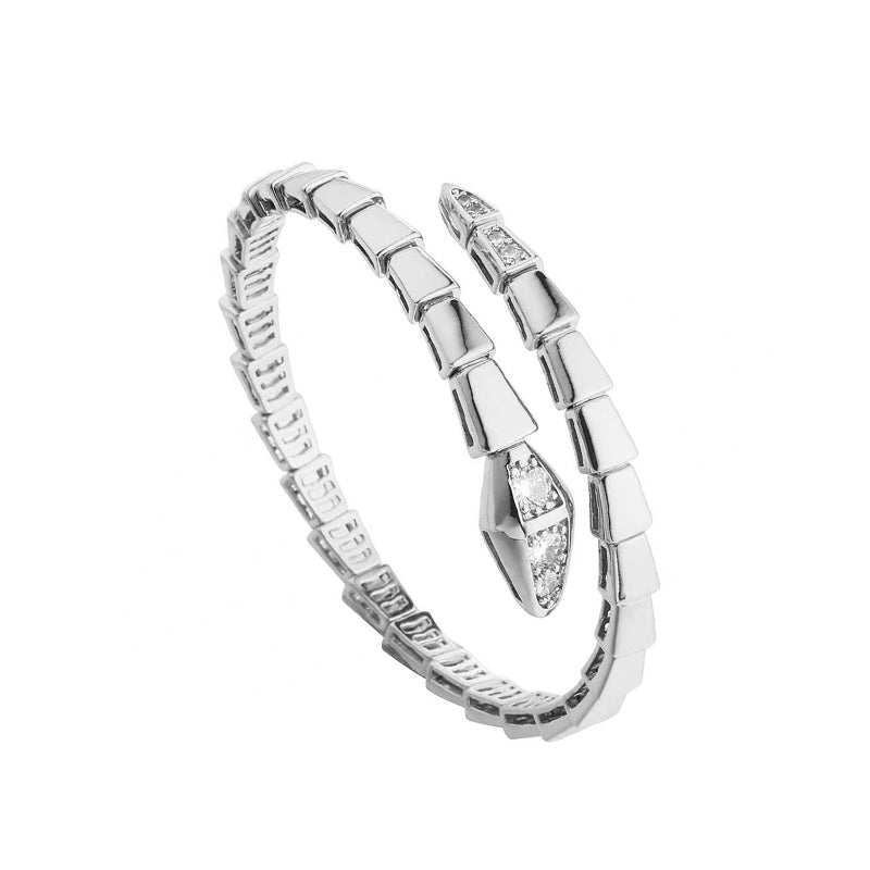 18K BV Serpenti Demi-Pave Diamonds Bracelet