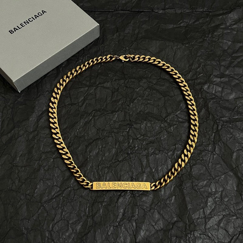 18K BB Vintage Chain Gold Necklace