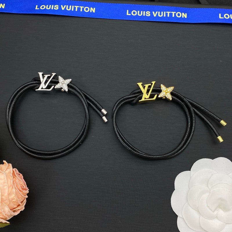 18K Louis Black Chain Gold Bracelet