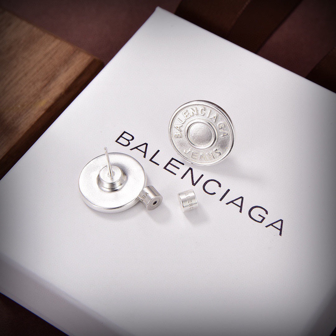 18K BB Cirle Earrings