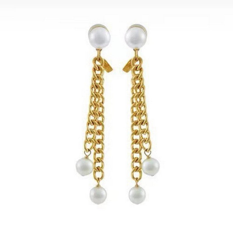 18K CE Coeur Long Earrings