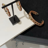18K CC 26C Black Open Cuff Bracelet
