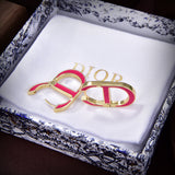 18K CD 30 Montaigne Rani Pink Earrings