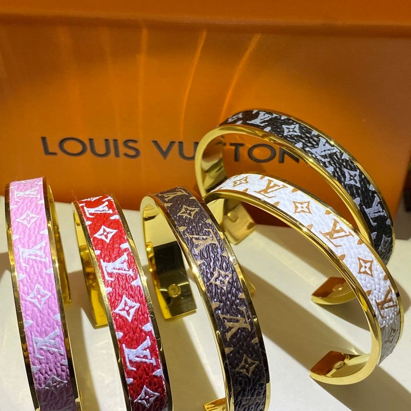 18K Louis Nanogram Color Cuff Bracelet