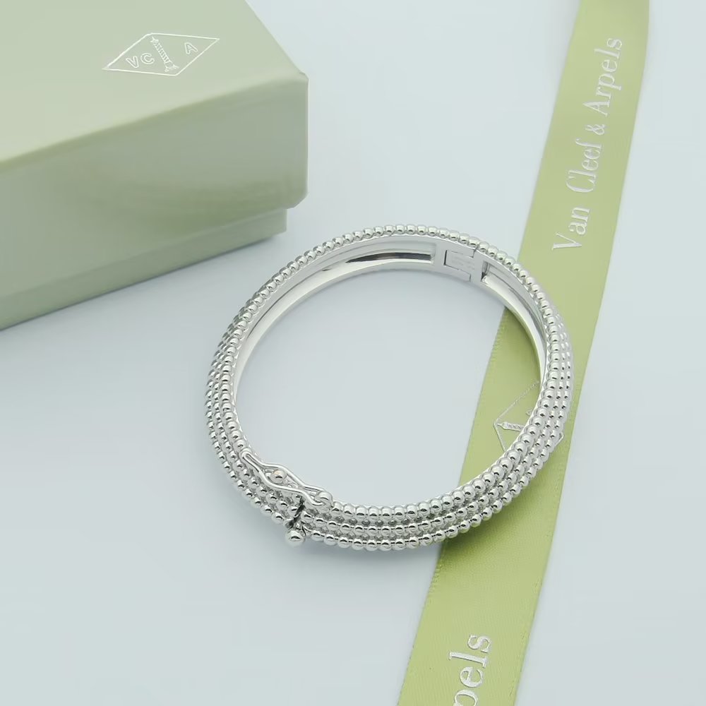 18K Perlee Pearls Five Rows Bracelet