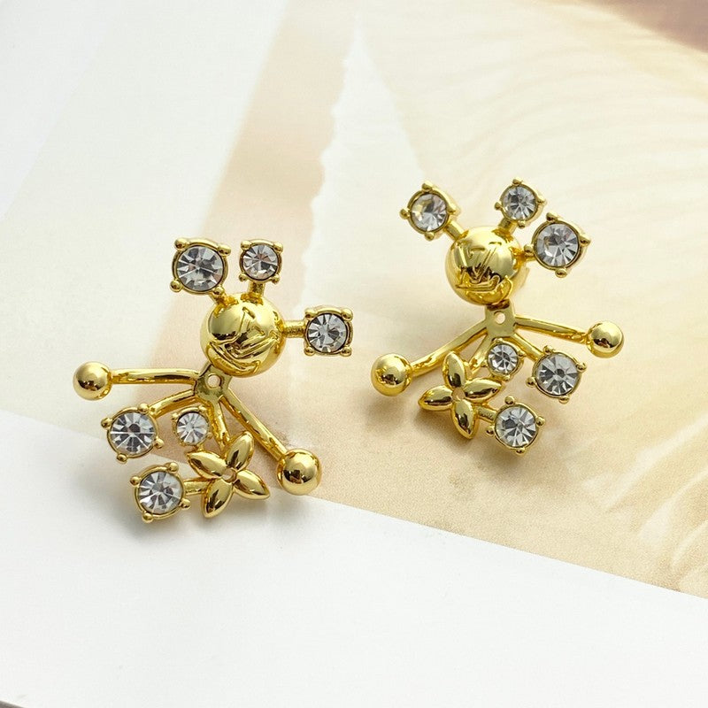 18K Louis Diamond Earrings