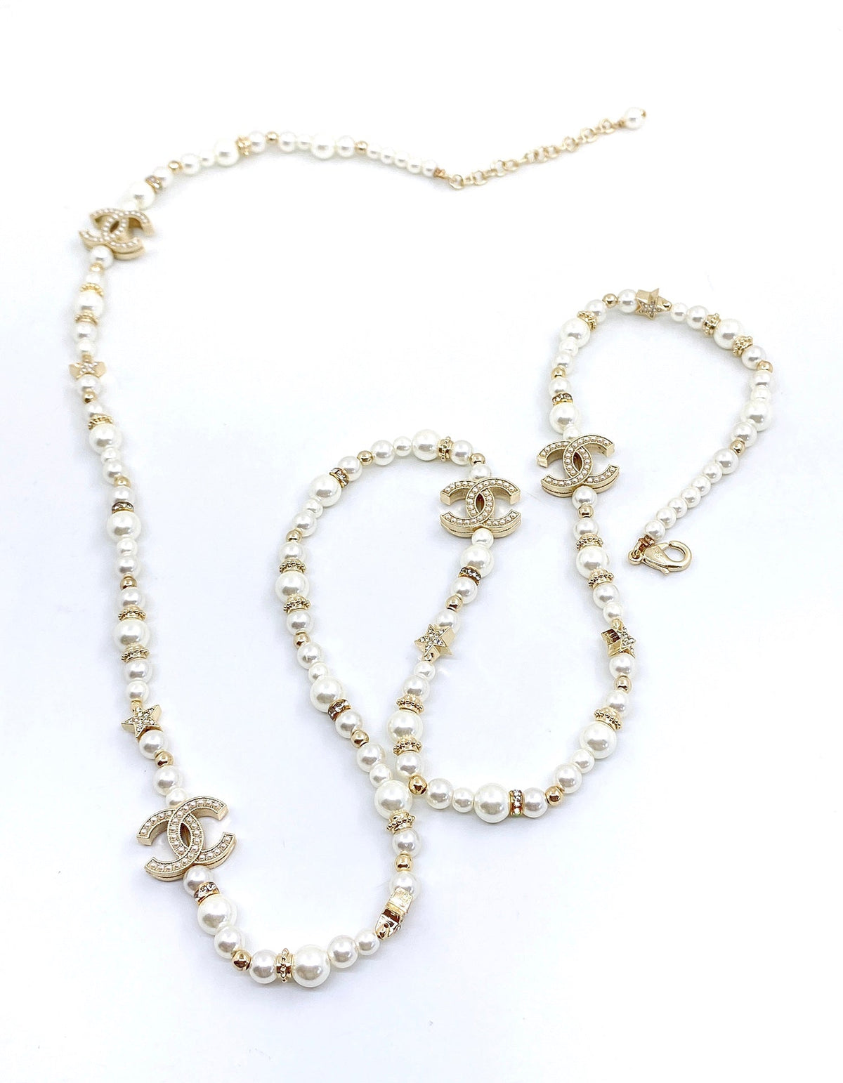 18K CC Pearls Necklace
