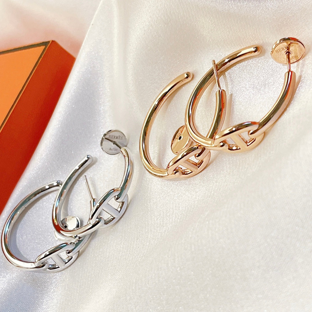 18K Chaine D'Ancre H Earrings