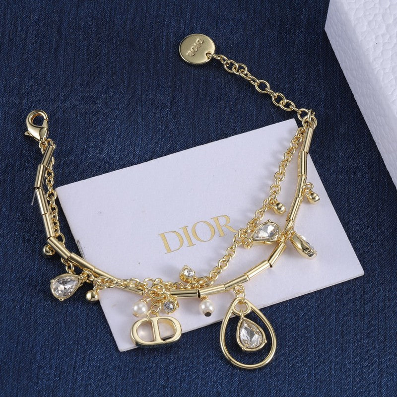 18K CD Crystal Bracelet