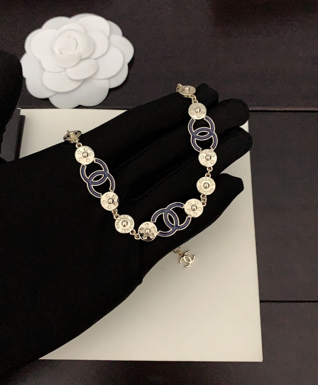 18K Blue CC Choker Necklace