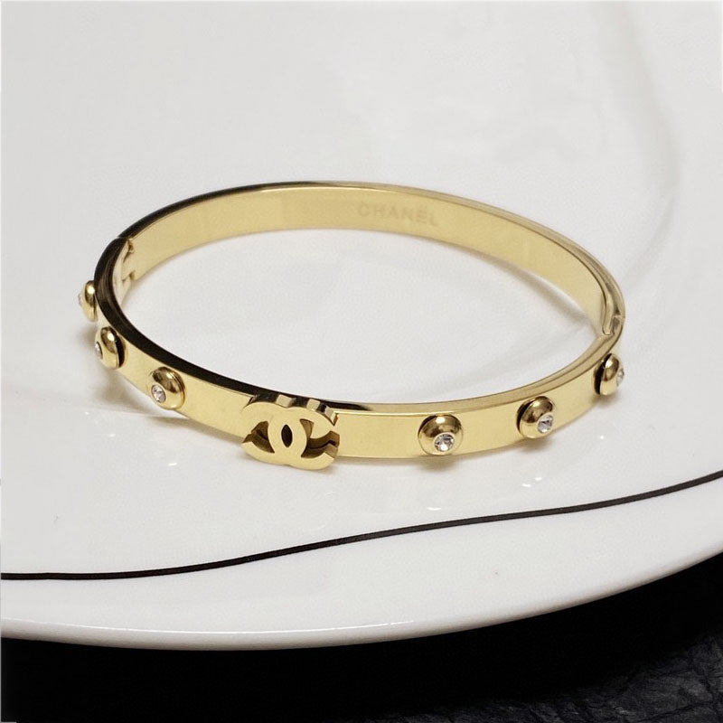 18K CC Vintage Diamond Bracelet