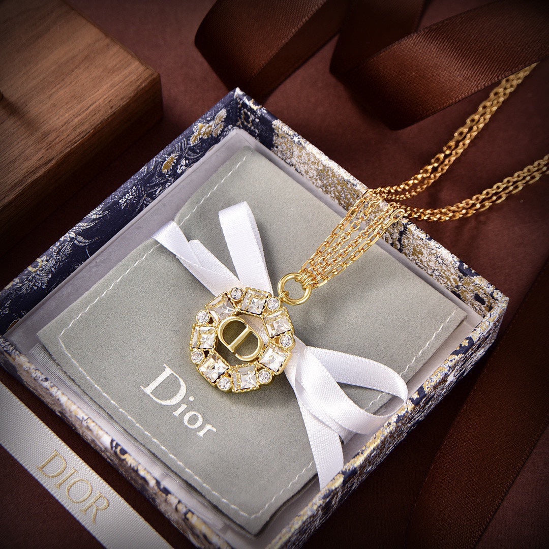 18K Petit CD Pearls Necklace