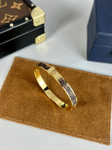 18K Louis Leather Bracelet