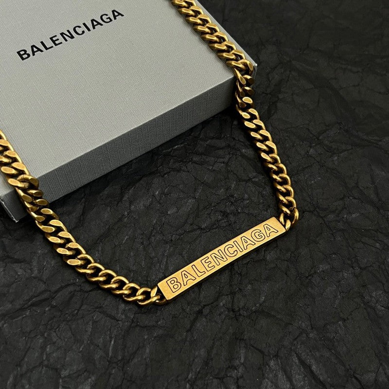 18K BB Vintage Chain Gold Necklace