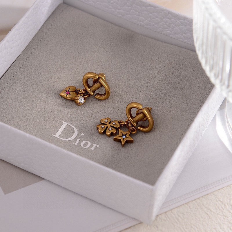 18K CD Lucky Charms Earrings