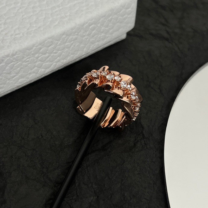 18K CD Archi Bar en Corolle Bague Ring