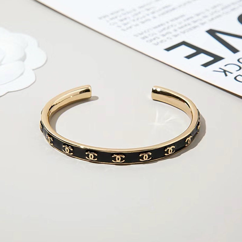 18K CC Open Cuff Bracelet
