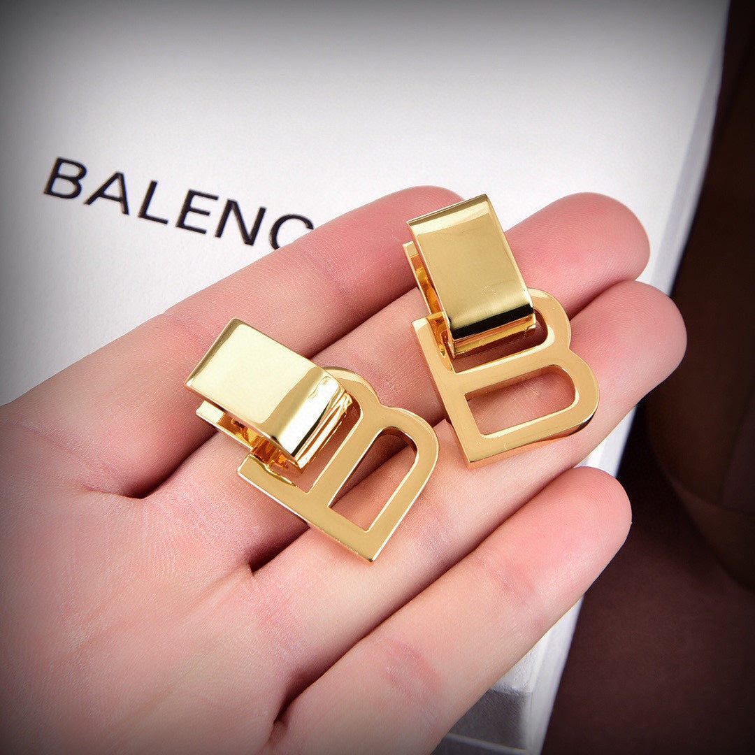 18K BB Earrings