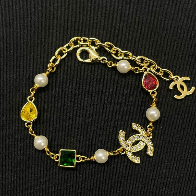 18K CC Color Ceystal & Diamond Bracelet